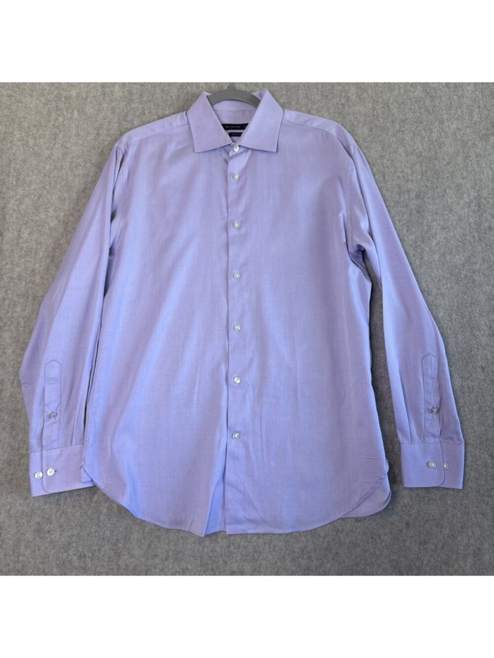 John Varvatos USA Dress Shirt Mens 15.5 32/33 Lavender Regular Fit Textured